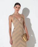 LAFORT - Vestido Longo Dourado Agne