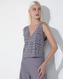 LAFORT - Top Laser Jeni Cinza Luxo