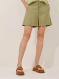PINK POA - Shorts Leila Twill Bari Verde