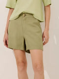 PINK POA - Shorts Leila Twill Bari Verde