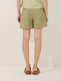 PINK POA - Shorts Leila Twill Bari Verde