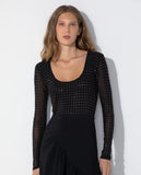 LAFORT - Blusa Manga Longa Marietta Preto
