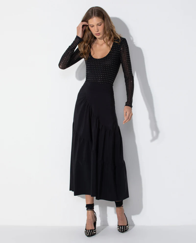 LAFORT - Blusa Manga Longa Marietta Preto