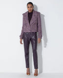 LAFORT - Casaco Curto Vivien Tweed Roxo Urban