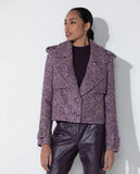 LAFORT - Casaco Curto Vivien Tweed Roxo Urban
