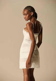 CAOS - Vestido Curto Mix Nature OFF White