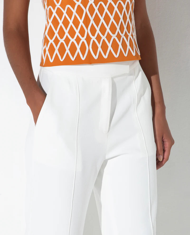 LAFORT - Calça Reta Greta OFF White