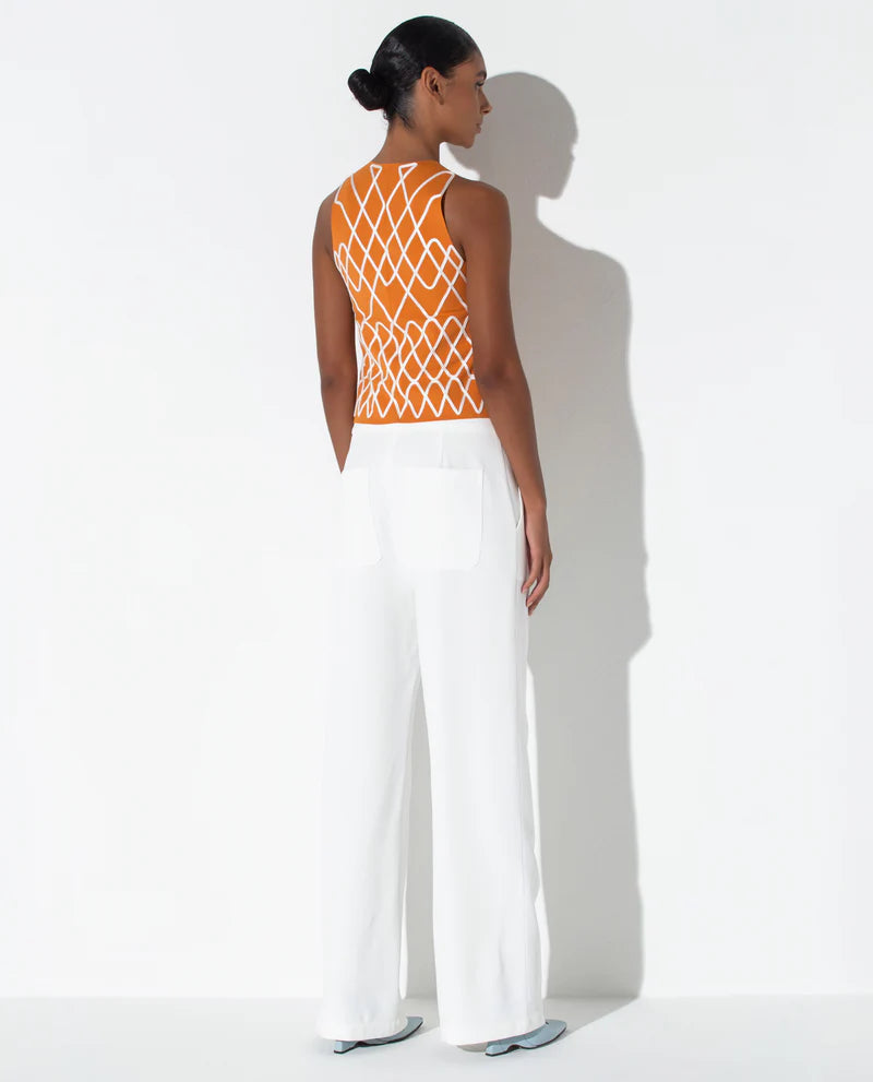 LAFORT - Calça Reta Greta OFF White
