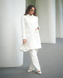 BORDA BARROCA - Casaco 7/8 Alongado Sport OFF White