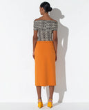 LAFORT - Blusa Ombro A Ombro Yara Chevron Waves Preto E Branco