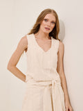 PINK POA - Blusa Nanda Nilo Jacquard Bege