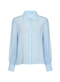 LE LIS BLANC - Camisa Lina Azul Claro