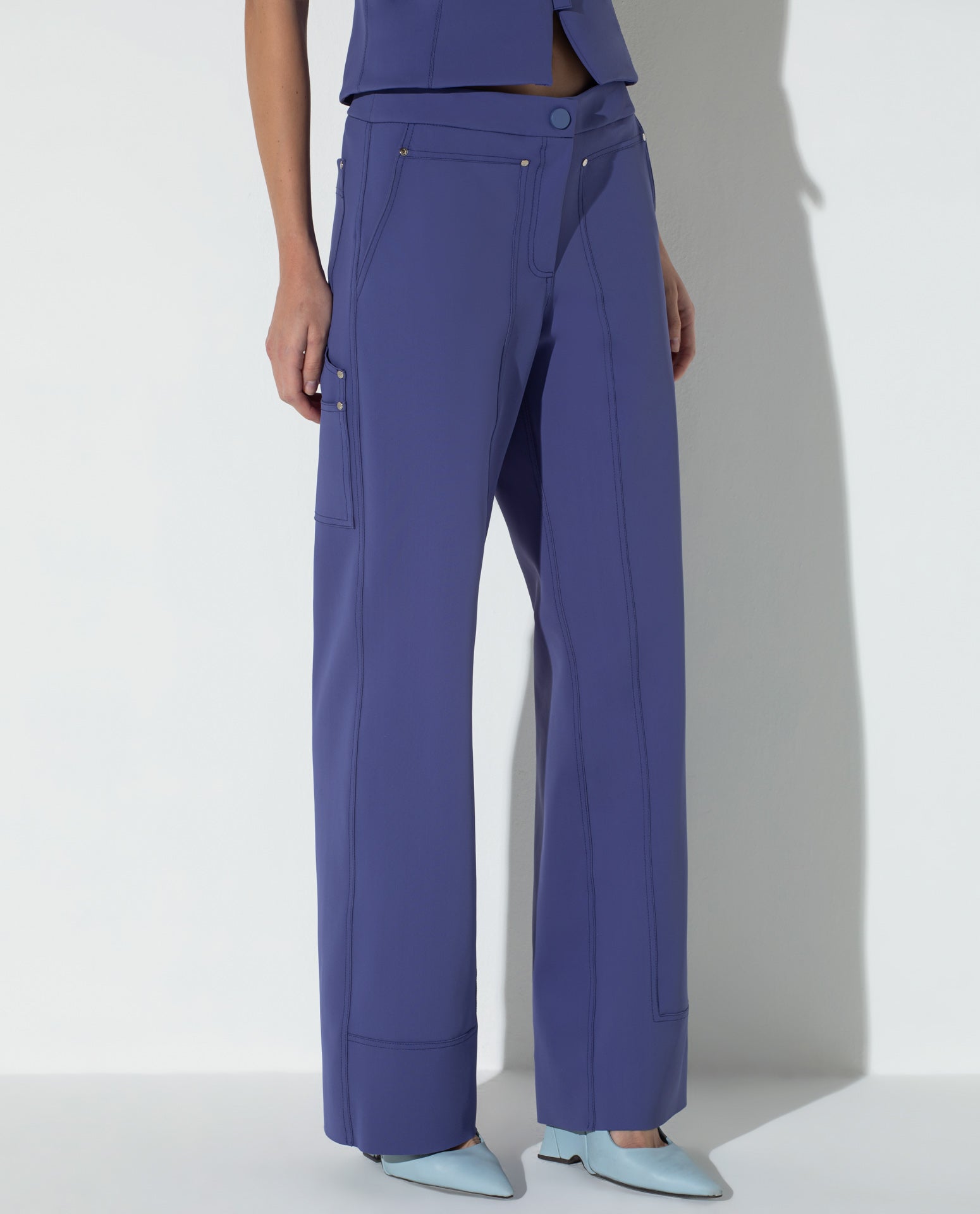 LAFORT - Calça Reta Kate Azul Futuro