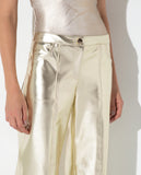 LAFORT - Calça Reta Maia Dourado Champagne