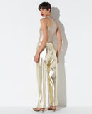 LAFORT - Calça Reta Maia Dourado Champagne