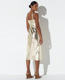 LAFORT - Vestido Reto Maia Dourado Champagne