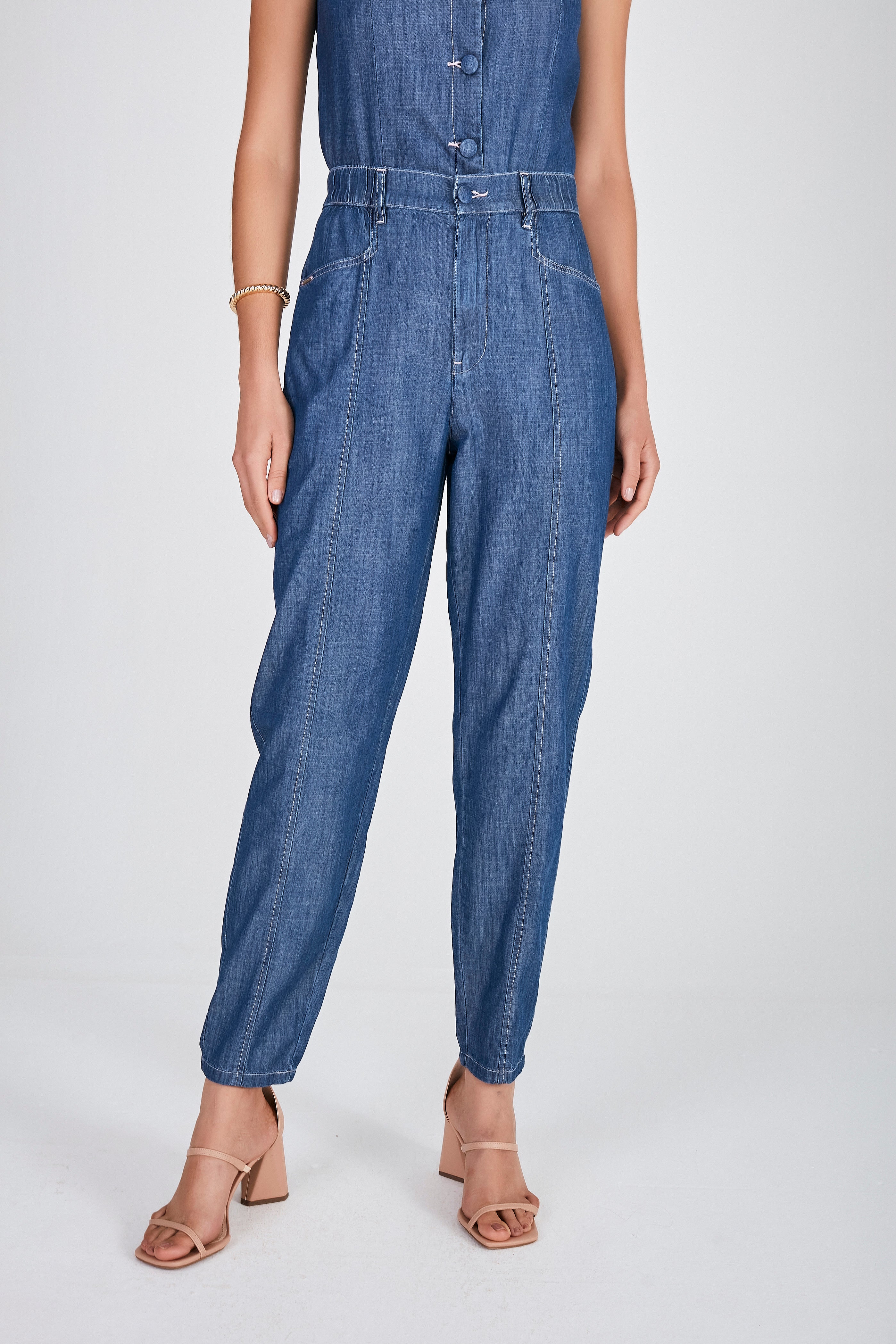 SCALON - Calça Mom Destroyer Jeans Medio