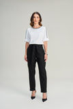SCALON - Calça Viscose Mom Preto