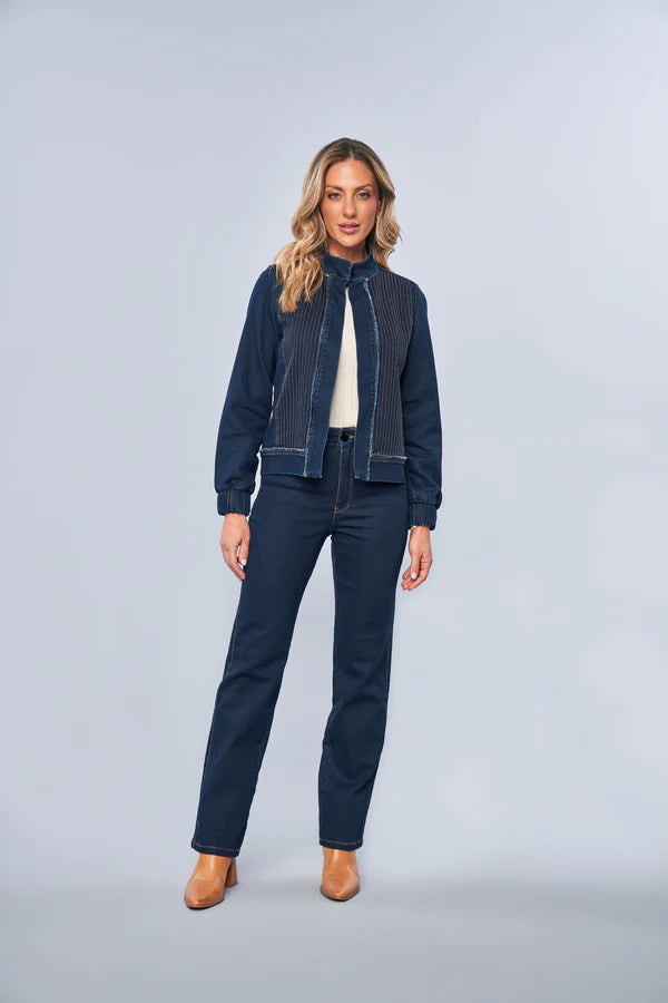 SCALON - Calça Jeans Malha Reta Jeans Médio