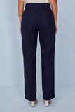 SCALON - Calça Linho Reta Azul Marinho