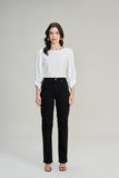SCALON - Calça Jeans Black Reta Preto