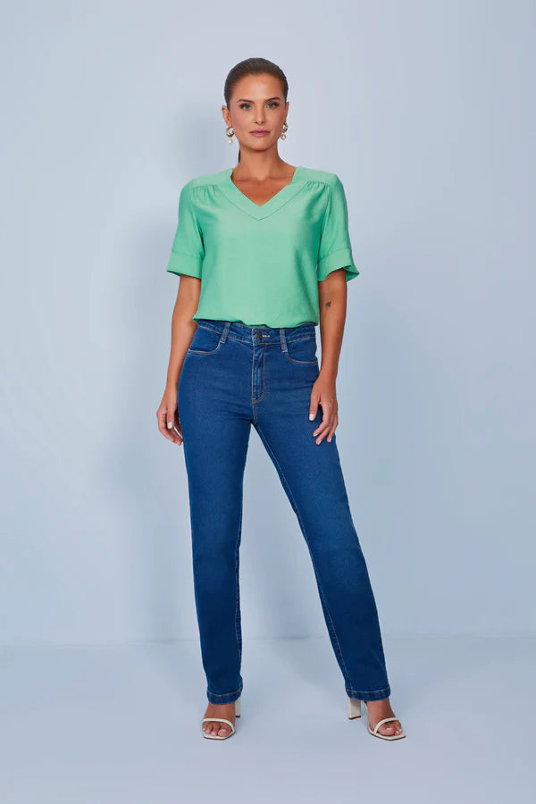 SCALON - Calça Jeans Reta Hiper Destroyer Azul