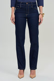SCALON - Calça Jeans Reta Amaciado Azul