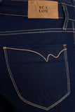 SCALON - Calça Jeans Reta Amaciado Azul