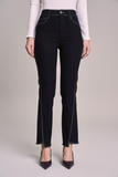 SCALON - Calça Jeans Black Reta Amaciado Preto