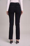 SCALON - Calça Jeans Black Reta Amaciado Preto