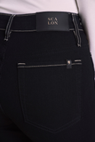 SCALON - Calça Jeans Black Reta Amaciado Preto