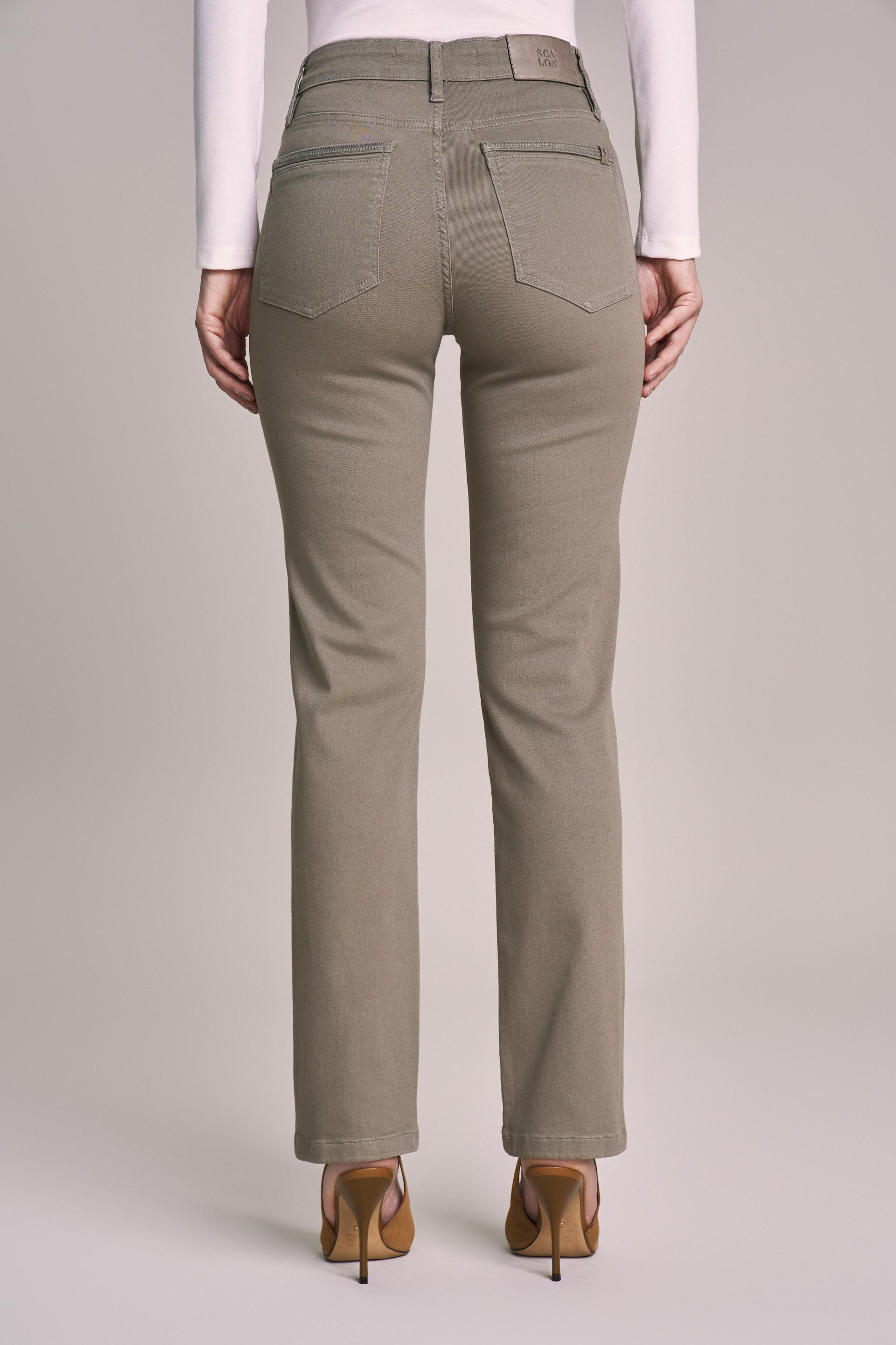 SCALON - Calça Sarja Color Reta Ocre