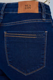 SCALON - Calça Jeans Cropped Destroyer Azul
