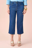SCALON - Calça Jeans Cropped Destroyer Azul