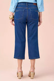 SCALON - Calça Jeans Cropped Destroyer Azul