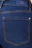 SCALON - Calça Jeans Cropped Estonado Azul