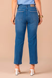 SCALON - Calça Jeans Pantcropped Hiperdestroyer Azul