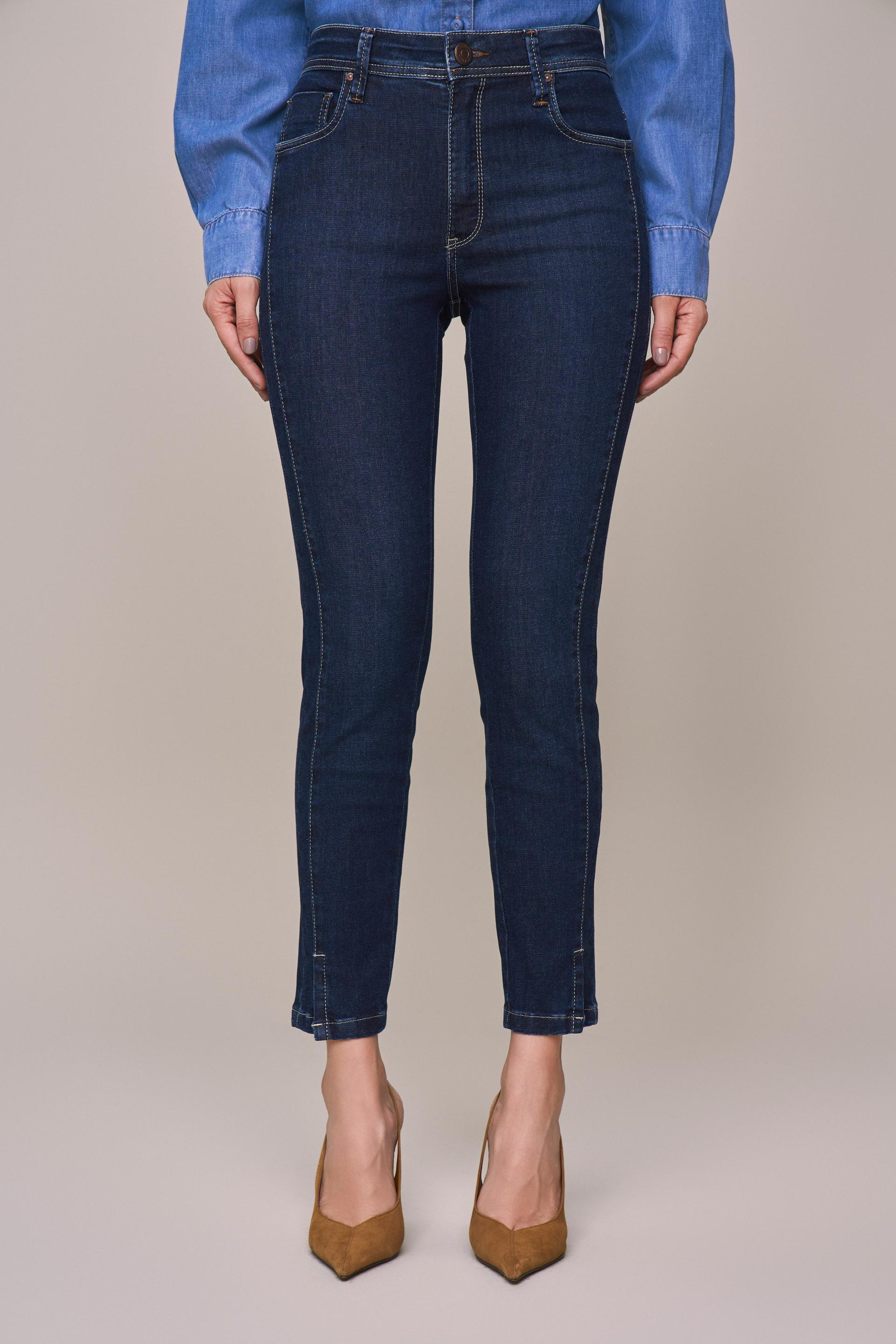 SCALON - Calça Jeans Skinny Destroyer Azul