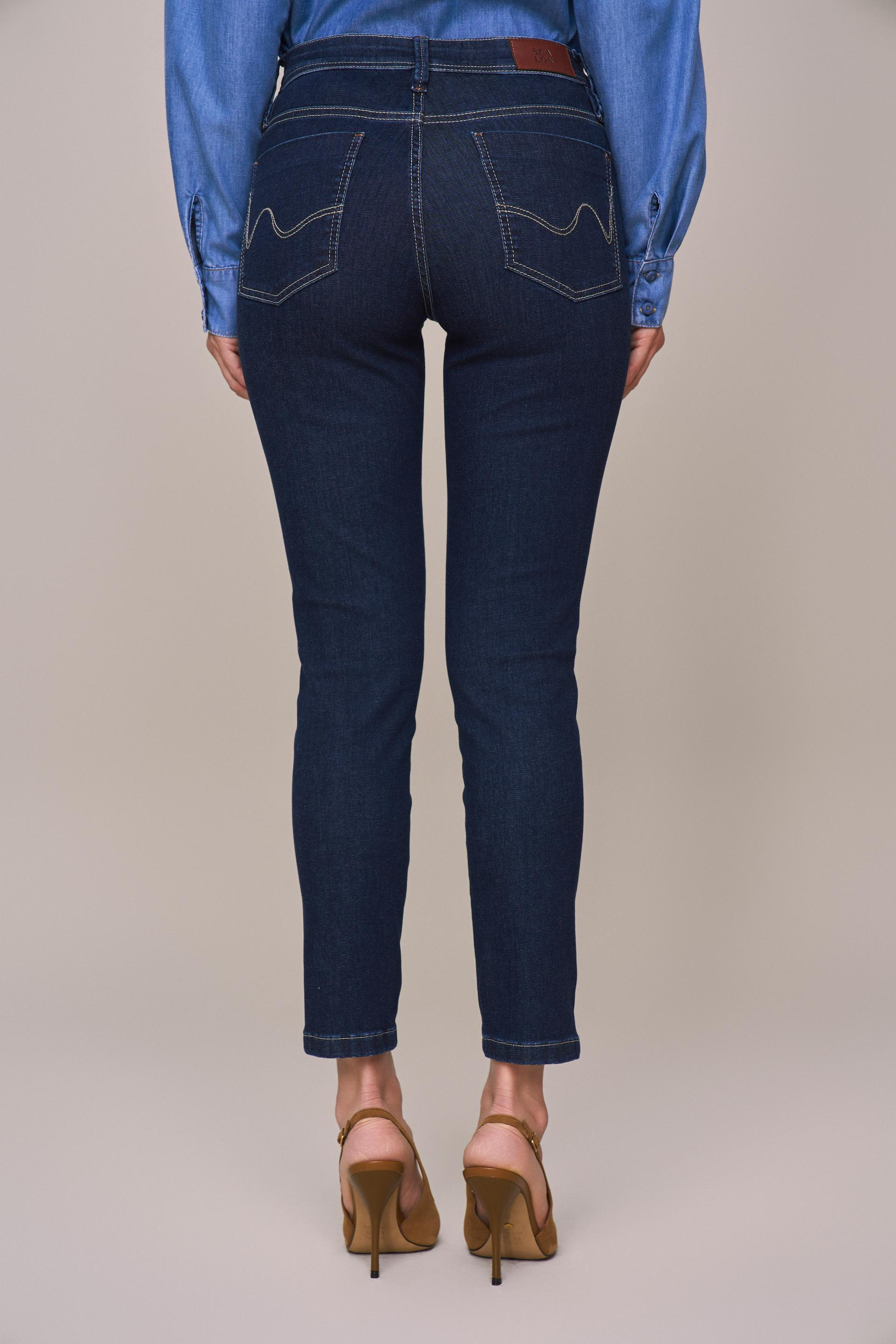 SCALON - Calça Jeans Skinny Destroyer Azul