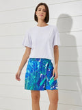 PINK POA - Shorts Saia Monica Malha Fria Estampada