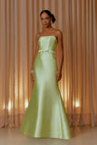 AGILITÀ - Vestido Longo Decote Recortes Verde Carmen