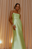 AGILITÀ - Vestido Longo Decote Recortes Verde Carmen
