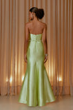 AGILITÀ - Vestido Longo Decote Recortes Verde Carmen