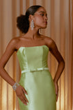 AGILITÀ - Vestido Longo Decote Recortes Verde Carmen