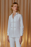 AGILITÀ - Camisa Bordado Pregas OFF White