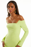 FABULOUS AGILITÀ - Vestido Midi Bruna Lime