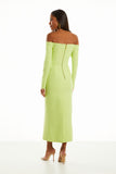 FABULOUS AGILITÀ - Vestido Midi Bruna Lime