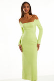 FABULOUS AGILITÀ - Vestido Midi Bruna Lime