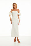 FABULOUS AGILITÀ - Vestido Midi Michelle OFF White