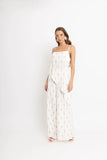 BORDA BARROCA - Calça Pantalona Lua OFF White